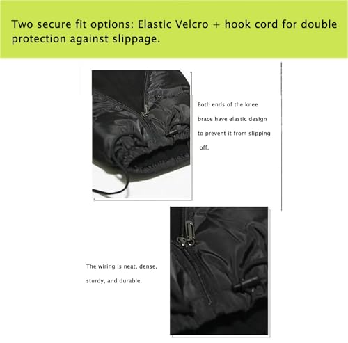 1 paire de genouillères pour fauteuil roulant, chaud thermique pour sports de plein air, protection coupe-vent pour ski, snowboard, cyclisme