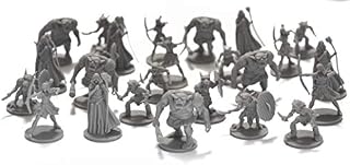 DRUNK'N DRAGON DND Enemies Minis 25 Fantasy Miniatures for Tabletop/Dungeons and Dragons Roleplaying Games - Bulk Minis Unpainted- Monsters Figures Starter Set - Compatible with D