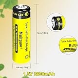 KLGFI AA Batteries, Pack of 16, 2600 mAh AA Batteries, Rechargeable, NI-MH Rechargeable Batteries AA, High Capacity 1.2 V Battery, Low Self-Discharge Household Batteries (Yellow) - Image 6
