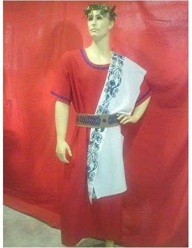 Disfraces FCR - Disfraz senador romano banda estampada talla única Cover