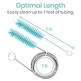 Vive CPAP Tube Cleaning Brush - Stainless Steel Cleaner for Mask and Pipe - Wire Bristle Solution - for 7 Foot Hose and 22 mm Diameter - Portable, Flexible and to Easily Clean Standard Tubing Kit - Image 7