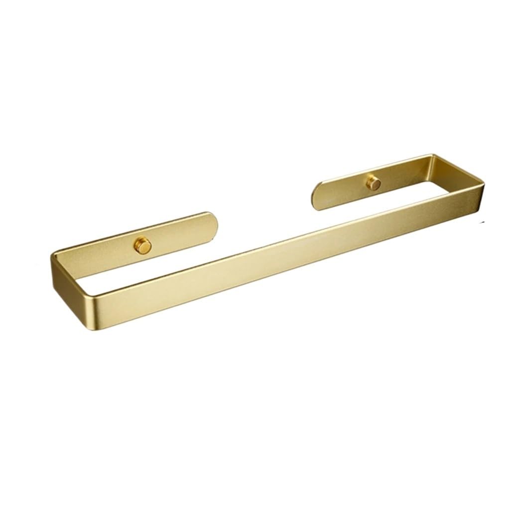 Porte serviette salle de bain doré étagère rangement et montage vis ou adhésif