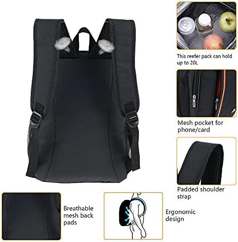 Cooler Backpack Large Insulated Picnic Lunch Backpack with Hard Liner Mesh Pocket Cooling Bag for Camping BBQ Family Outdoor Activities