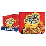 Blue Dragon Wok Ready Medium Noodles 300g | Pack of 6 | Perfect For Stir Fries & Other Noodle Based Dishes