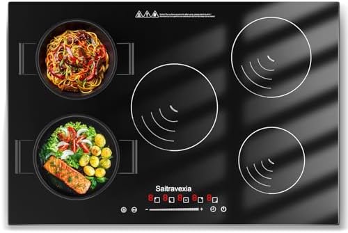 Saitravexia Cooktop De Indução De 30 Polegadas, 5 Bocas, Fogão De...