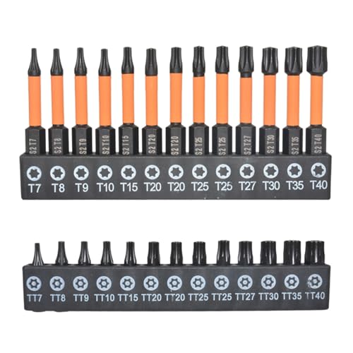 Juego de 26 puntas de llave hexagonal de 25 y 60 mm, surtido de puntas de 1/4 pulgadas