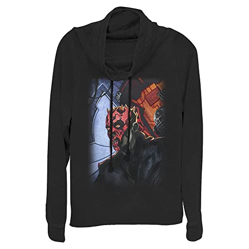 Camisa de Star Wars Maul ropa mujer camiseta algodón temática negra