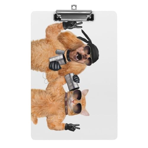 クリップボード A4 縦型 おもしろ 面白い 犬 猫 ファイルボード 壁掛け 画板 書きやすい お会計ボード て持ち運びやす 文書整理 文房具 会議パッド 事務用品 メモ 学校 家庭用バインダー