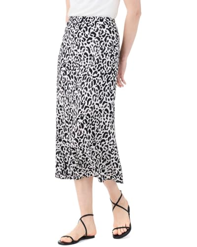 NIC+ZOE Women's Onyx Animal Slip Skirt