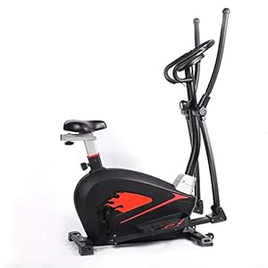 ChengBeautiful Elliptical Machine Multifunctional elliptical machine home use magnetron silent space walker muscle training men and women exercise bike (Color : Black, Size : Onesize)