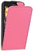 Produktbild mumbi Tasche Flip Case kompatibel mit Nokia Lumia 630 Hülle Handytasche Case Wallet, pink