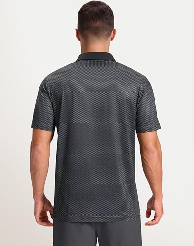 Image of Men's Golf Polo Shirts Dry Fit Performance Moisture Wicking Casual Print Golf Shirts for Men Breathable