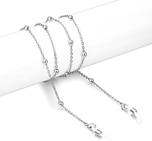 HALF CRESCEN Eyeglass Chain for Women, Glasses Chain/Sunglass Chain/Glasses Holder Lanyard,Eyeglasses Holder Necklace Gift