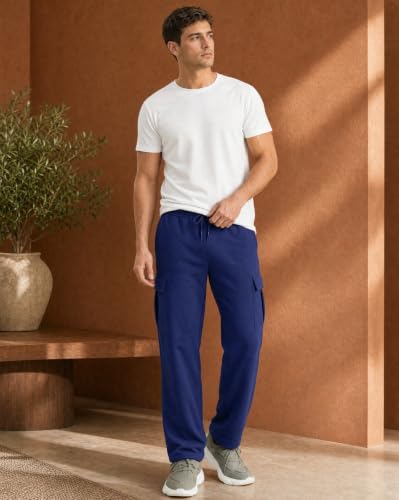 Image of Nobero Joggers for Men | Oversized Fit | Elasticated Waist with Drawcord | Soft & Breathable Fabric | Loose Track Pants | Casual & Streetwear