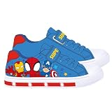 Zapatillas con Luces Spidey loneta Infantil – Zapatillas con Luces Suela PVC para niño y niña, Ligeras y cómodas para Cada día