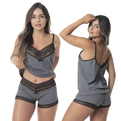 Kit com 3 Baby Dolls Keeping In Love Algodão