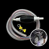 Upgraded Multifunction Siphon Hand Pump with 2M Syphon Steel Hose, Gasoline Transfer Pump, Portable Manual Fuel Transfer Pump for Gas Gasoline Petrol Diesel Oil Liquid Water Fish Tank
