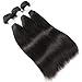 CYNOSURE 10A Straight Human Hair 3 Bundles 18 20 22inches Brazilian Virgin Unprocessed Straight Hair Weave Bundles Natural Color