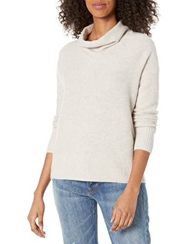 Vince Womens Boiled Cowl Neck Pullover,Marble,X-Large