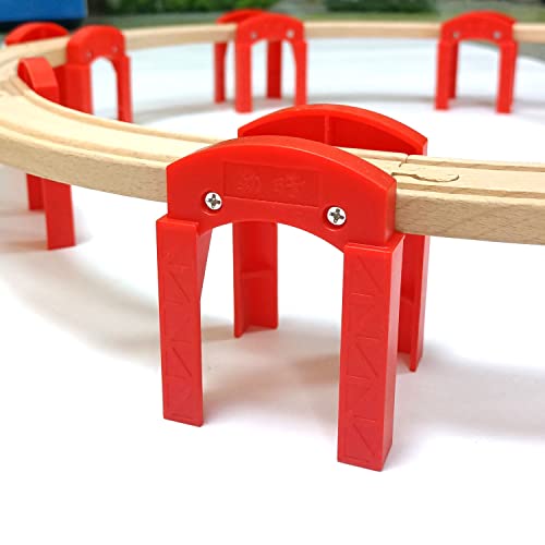wooden train bridges bridge support wooden train track accessories train tracks compatible with all major brands wood toys for girls amp boys
