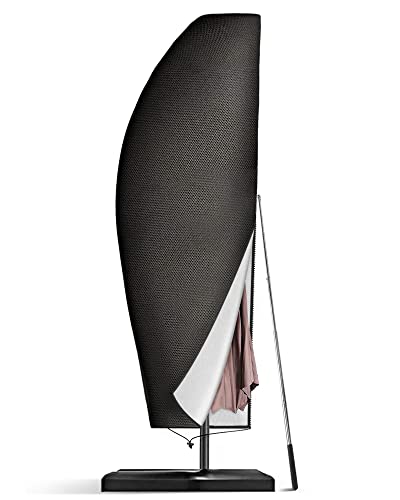 Seydrey Waterproof Parasol Cover ,420D Cantilever Cover,Outdoor Garden Umbrella Cover, Weatherproof UV-Anti Wind Snow Proof for 2-4 m Cantilever Parasol