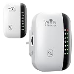 WiFi Booster,Wifi Extender Booster with 300Mbps 2.4GHz Fast Internet Relay with Ethernet, Ideal for Home, Office, Garden & Travel - Up to 3000 Sq. Ft. Coverage, Easy Setup with UK Plug 1 Pack
