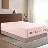 Elegant Comfort 1500 Premium Hotel Quality 18-24 Inches Deep - Extra Deep Pocket Single Fitted Sheet for High Mattress, Luxury and Softest, Smart Pocket - Wrinkle Free, Twin/Twin XL, Blush Pink