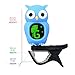 Rinastore Clip-On Owl Tuner for Guitar, Bass,Ukulele & Violin (Blue)