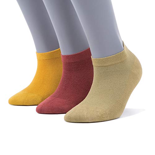 Image of BAMBOOVEN Ankle Socks for Women Thin Bamboo Rayon Low Cut Socks 3 /6 /8 /12 P