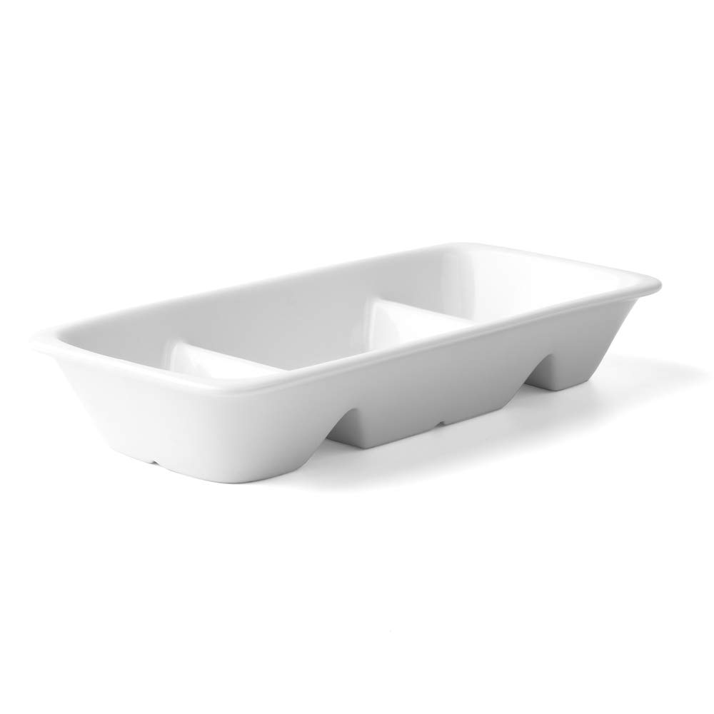 Holst Porzellan GVT 035 Rechteckschale mit 3 Segmenten, weiß, 20.9 x 10 x 3.5 cm 6 Stück