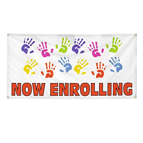 Vinyl Banner - Now Enrolling - 36x72