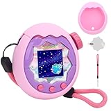 YouKnow Silicone Case for Tamagotchi Paradise Interactive Toy Digital Pet, with Screen Protector and Wrist Strap (Pink)