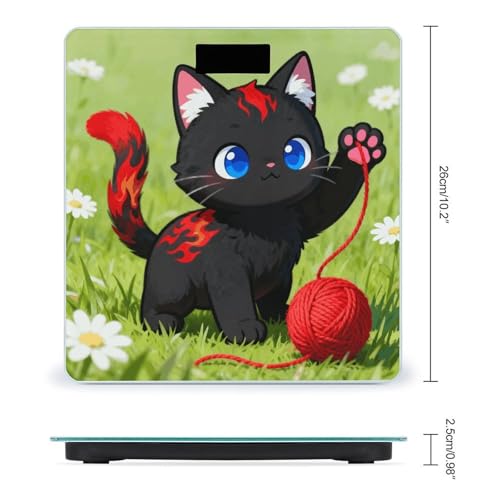 Báscula digital de baño con plataforma de vidrio templado miniatura 2