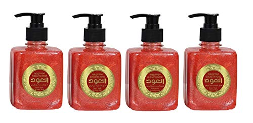 Luxury Oud Collection Rose Red Oud Hand & Body Wash Liquid Soap 4 Bottles 10.14 fl.oz/300ml ØµØ§Ø¨ÙˆÙ† Ø§Ù„Ø¹ÙˆØ¯ Ø§Ù„ÙˆØ±Ø¯ Ø§Ù„Ø£Ø­Ù…Ø± Ø§Ù„Ø³Ø§Ø¦Ù„