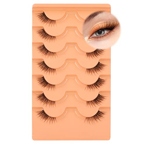 Faux cils volumineux effet naturel Eefofnn pour corriger les cils courts grâce à la bande invisible