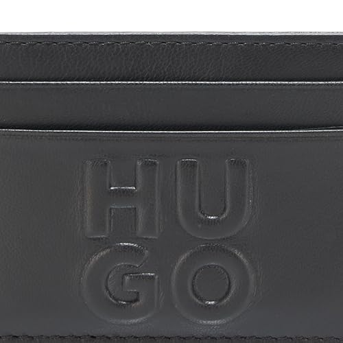 HUGO Stacked Logo Card Case, Black Currant, PCE.4