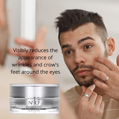 N1O1 Nitric Oxide Anti Aging Eye Cream | Hyaluronic Acid, Complex Peptides, Ceramides, Collagen & Elastin Boosting, Pore Minimizer, Reduces Wrinkles, For Crow’s Feet And Dark Circles, .5 Oz, 15 G #TOP3