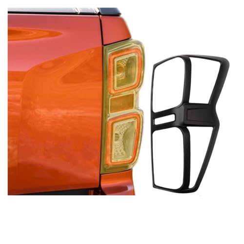 Cubierta de luz trasera negra mate y protector ABS para Isuzu D-Max 6