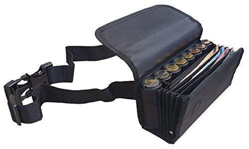 Preisvergleich Produktbild CLAIRE-FONCET Polyamid KELLNERTASCHE, kellnergeldbörse, Kellnergeldbeutel, inkl. Euro-Geldmünszen-Geldwechsler sorter BZW. MÜNZENHALTER, Münzsortierer, Münzspender, SCHLIESSUNG MIT MAGNETEN, Kellner
