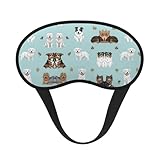 Diseño de impresión a una cara: Este antifaz, elegante y llamativo, le aporta personalidad y es práctico para dormir, viajar o meditar. Un regalo cálido y práctico para familiares, amigos y compañeros de trabajo en cumpleaños, Pascua, Día del Padre, Día de la Madre, San Valentín, Navidad, Año Nuevo, etc.