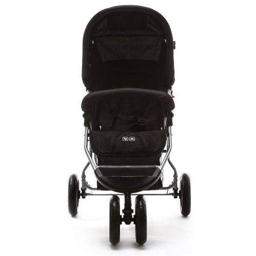 Carrinho De Bebê Passeio Moving Light Woven Black (Detalhe em Couro) - ABC Design