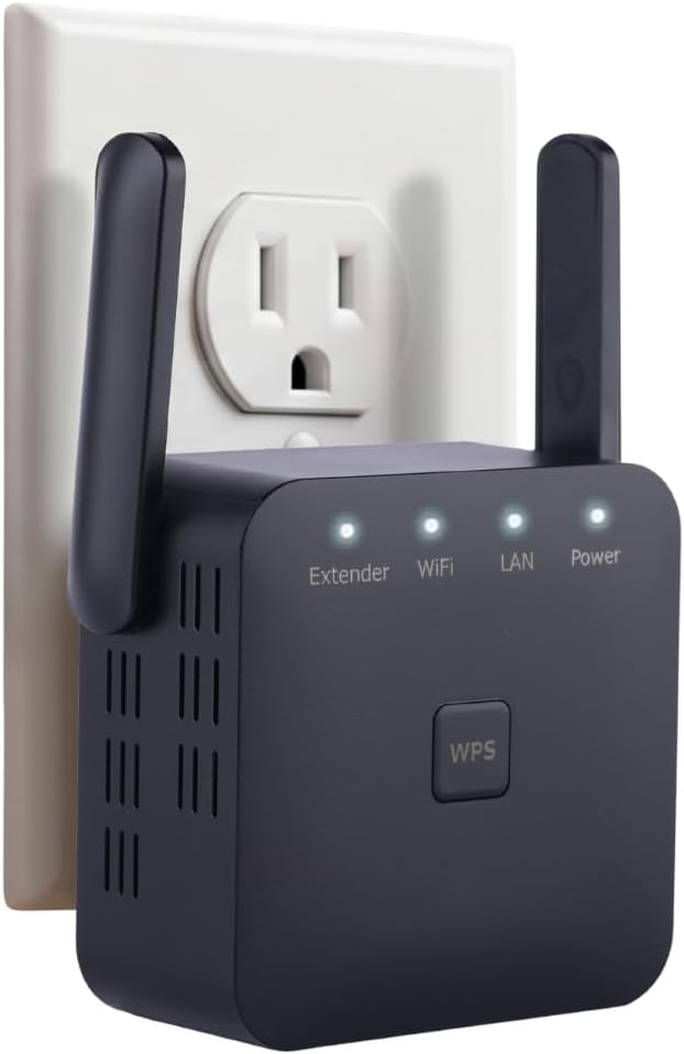 2026 Fastest WiFi Extender Signal Booster Covers 15900 Sq.ft and 105+ Devices 2.4/5.8GHz High Speed 15X WiFi Repeater with Ethernet Port Eliminate Dead Zones with Wireless Internet Booster for Home
