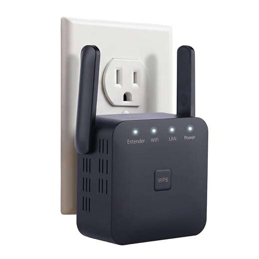 2023 Newest WiFi Extender/Repeater，Covers Up to 9860 Sq.ft and 60 Devices, Internet Booster - with Ethernet Port, Quick Setup, Home Wireless Signal Booster