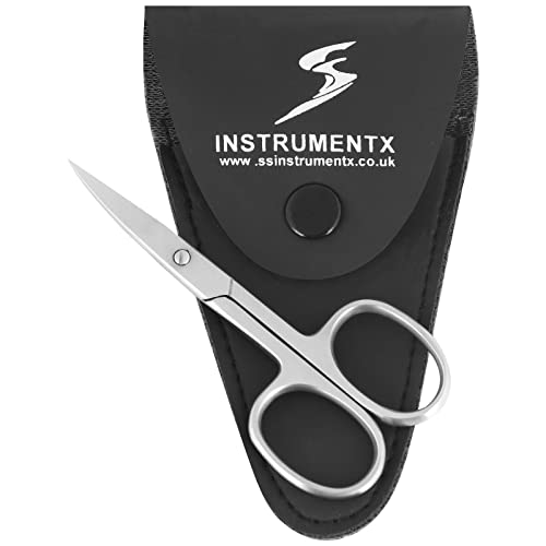 SS INSTRUMENTX Nail Scissors Professional Curved Blade Multipurpose Manicure Scissor for Men Women & Childs Nail Scissors for Toenails Cuticles & Thick Nails