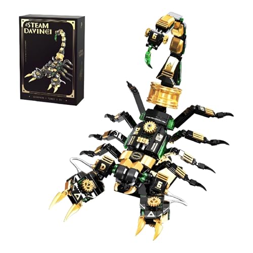 CIJINAY Scorpion Building Kit – 391 Pieces – Realistic Mechanical Design with Moving Claws & Tail – Collectible Model for Adults & Teens (14+) – Unique Gift for Animal Fans (T2011)