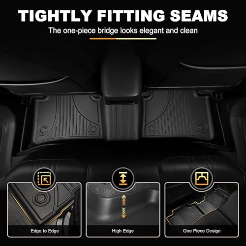 Automotive Floor Mats & Cargo Liners Trunk Set Compatible with 2017-2025 2026 Jeep Compass Trunk Mat Cargo Liner TPE All Weather Custom Fit for 2026 Compass Accessories, Black by AOMSAZTO - Image 4