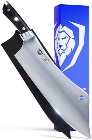 Dalstrong Chef & Cleaver Hybrid Knife - 12 inch Extra-Large - The Crixus - Gladiator Series Elite - HC German Steel - G10 Handle - Heavy Duty - w/Sheath - NSF Certified - Thumbnail 2