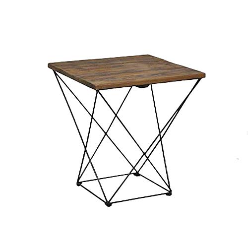 Home&Selected Furniture/Retro Solid Wood + Wrought Iron Coffee Table S