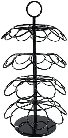 K cup Coffee Capsule Holder, K Cup Holders, K cup Carousel Holds 36 K cups. Coffee Pods Holder Storage Organizer Stand
