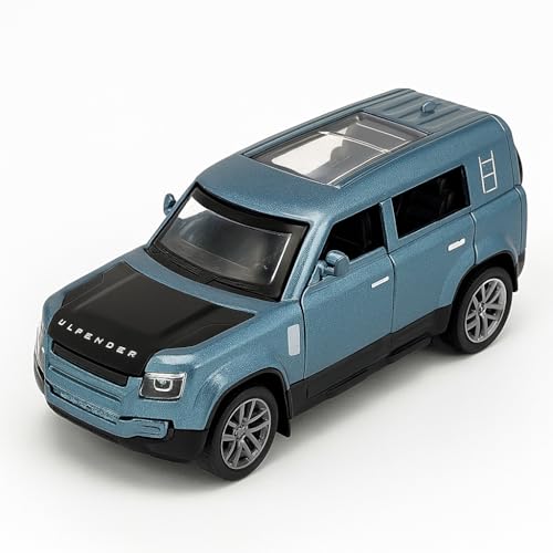 Image of 1:36 Scale Range Rover Defender Die-Cast Car Toy - Pull-Back Alloy Model Vehicle with Light and Sound Openable Doors for Kids, Boys & Collectors (Random Color)